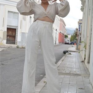 Long sleeve crop top